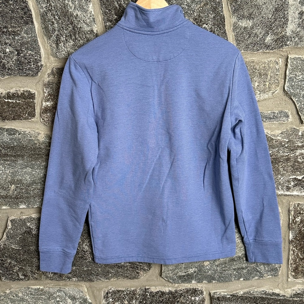Vineyard Vines Saltwater Quarter Zip Soft Blue Fabric size XS - Picture 4 of 8